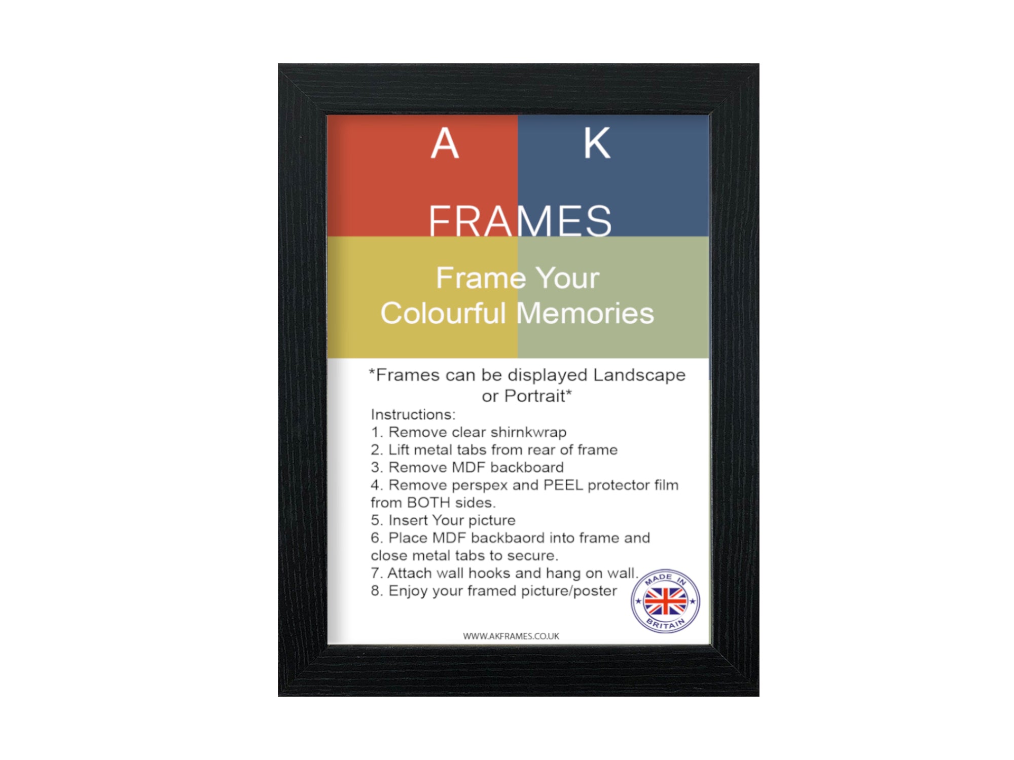 AK Frames 22x25 Black